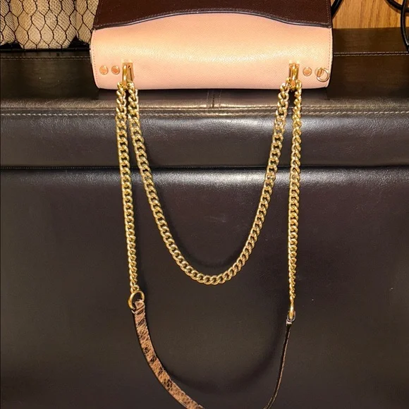 Coach Light Pink and Dark Brown Crossbody Bag - Picture 9 of 16